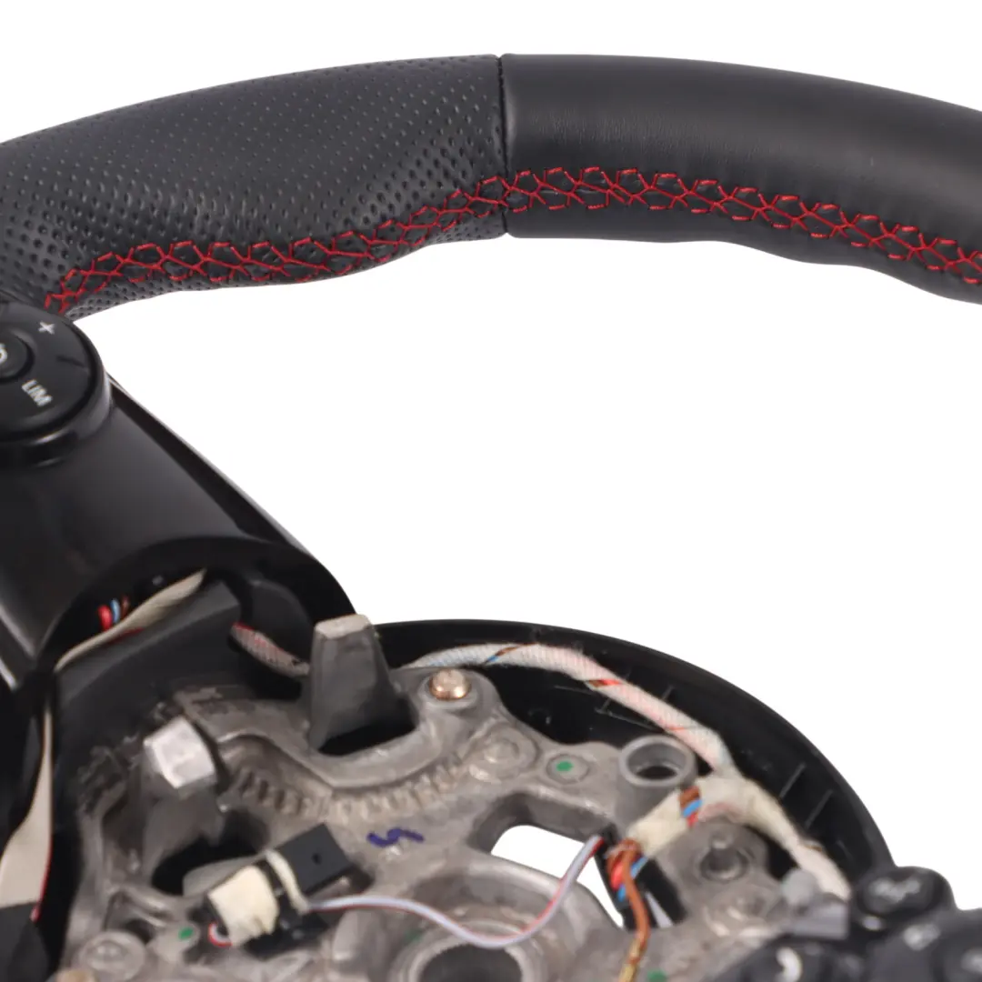 Leather Sport Steering Wheel Red Thread to Mini Cooper F54 F55 F56 F60 NEW Black with Part number 6996047 Mini Cooper F54 F55 F56 F60 NEW Black Leather Sport Steering Wheel Red Thread - SKU 6996047-3 - Part number 6996047