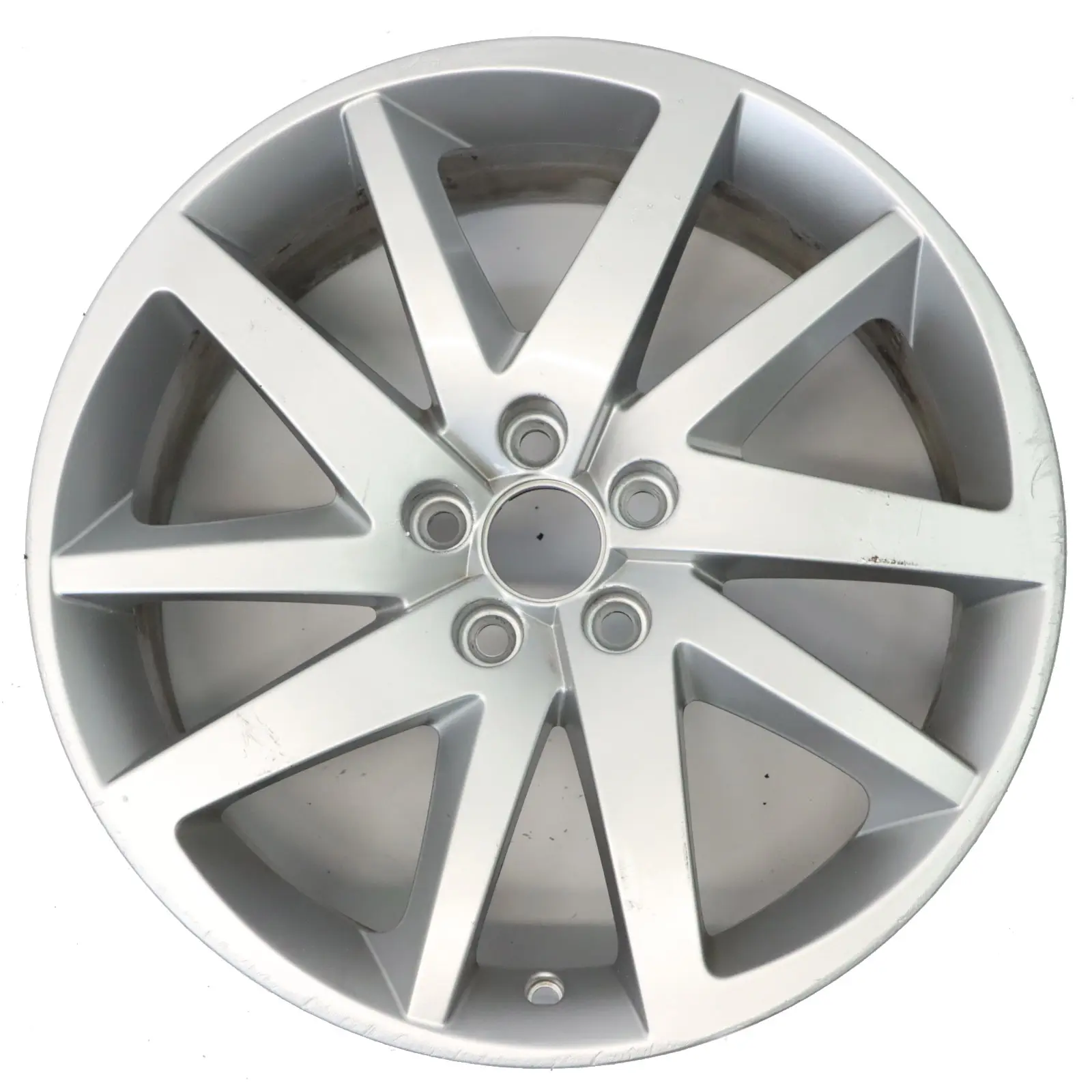 Seat Ibiza Mk4 6J Argento Cerchio in lega 17" 10 Raggi 7J ET:43 6J0601025P