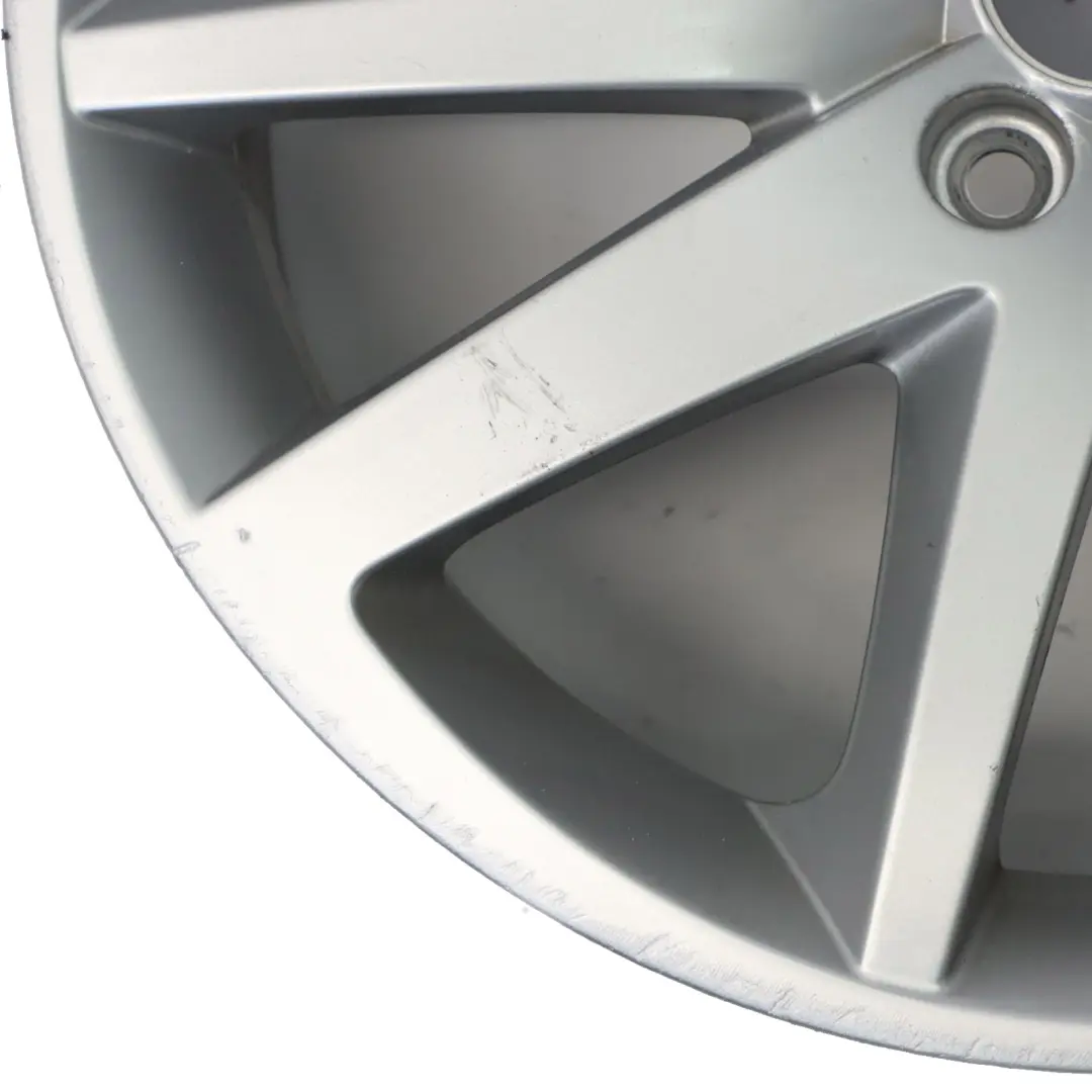 Seat Ibiza Mk4 6J Srebrna Felga Aluminiowa 17" 7J ET:43 - SKU 6J0601025P-1 - Numer Części 6J0601025P