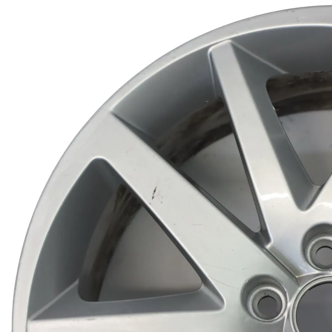 Seat Ibiza Mk4 6J Silberne Leichtmetallfelge 17" 10 Speichen 7J ET:43 - SKU 6J0601025P-2 - Teilenummer 6J0601025P