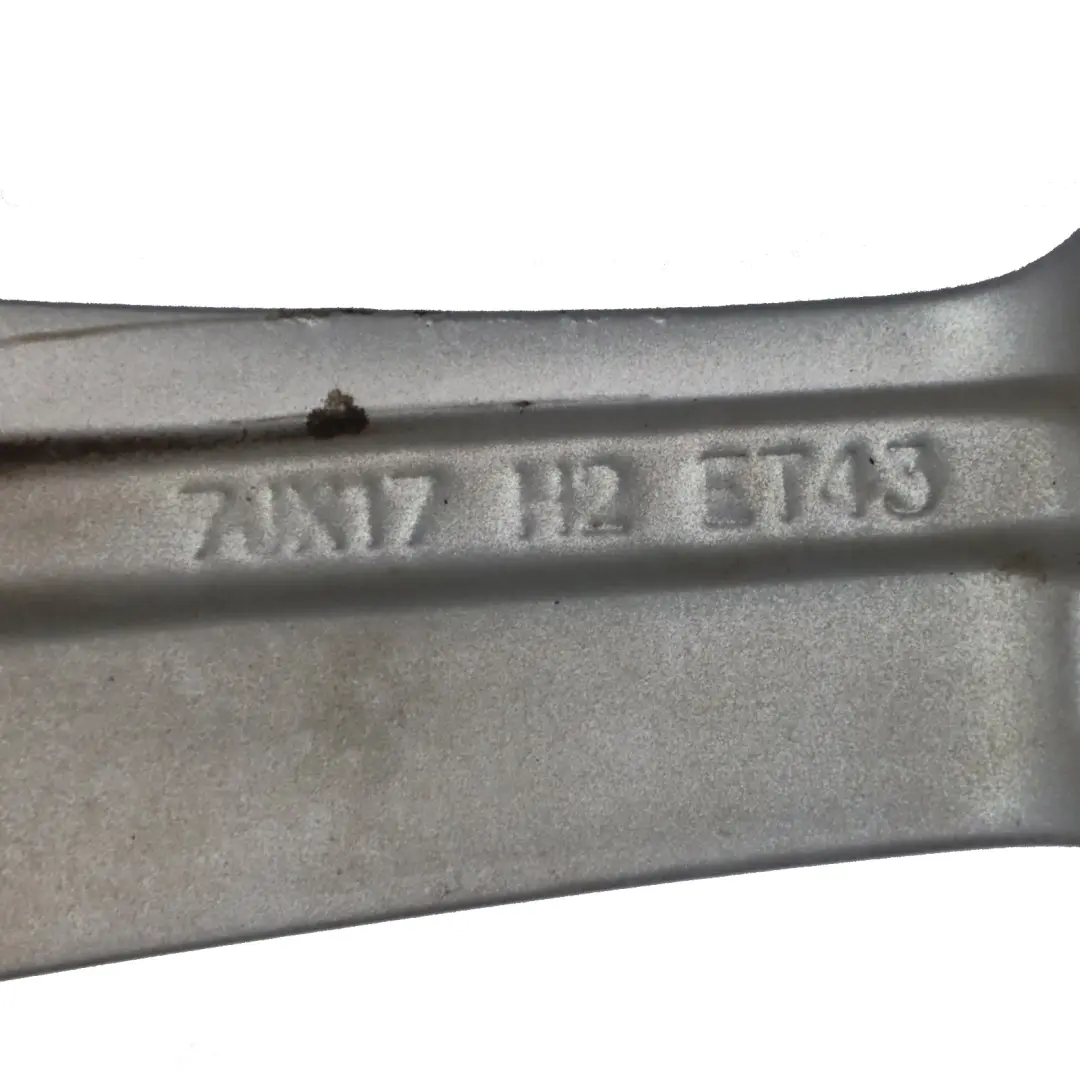 Mk4 6J Silver Wheel Alloy 17" 10 Spoke 7J ET:43 6J0601025P to Seat Ibiza with Part number 6J0601025P-3 Seat Ibiza Mk4 6J Silver Wheel Alloy 17" 10 Spoke 7J ET:43 6J0601025P - SKU 6J0601025P-3 - Part number 6J0601025P-3