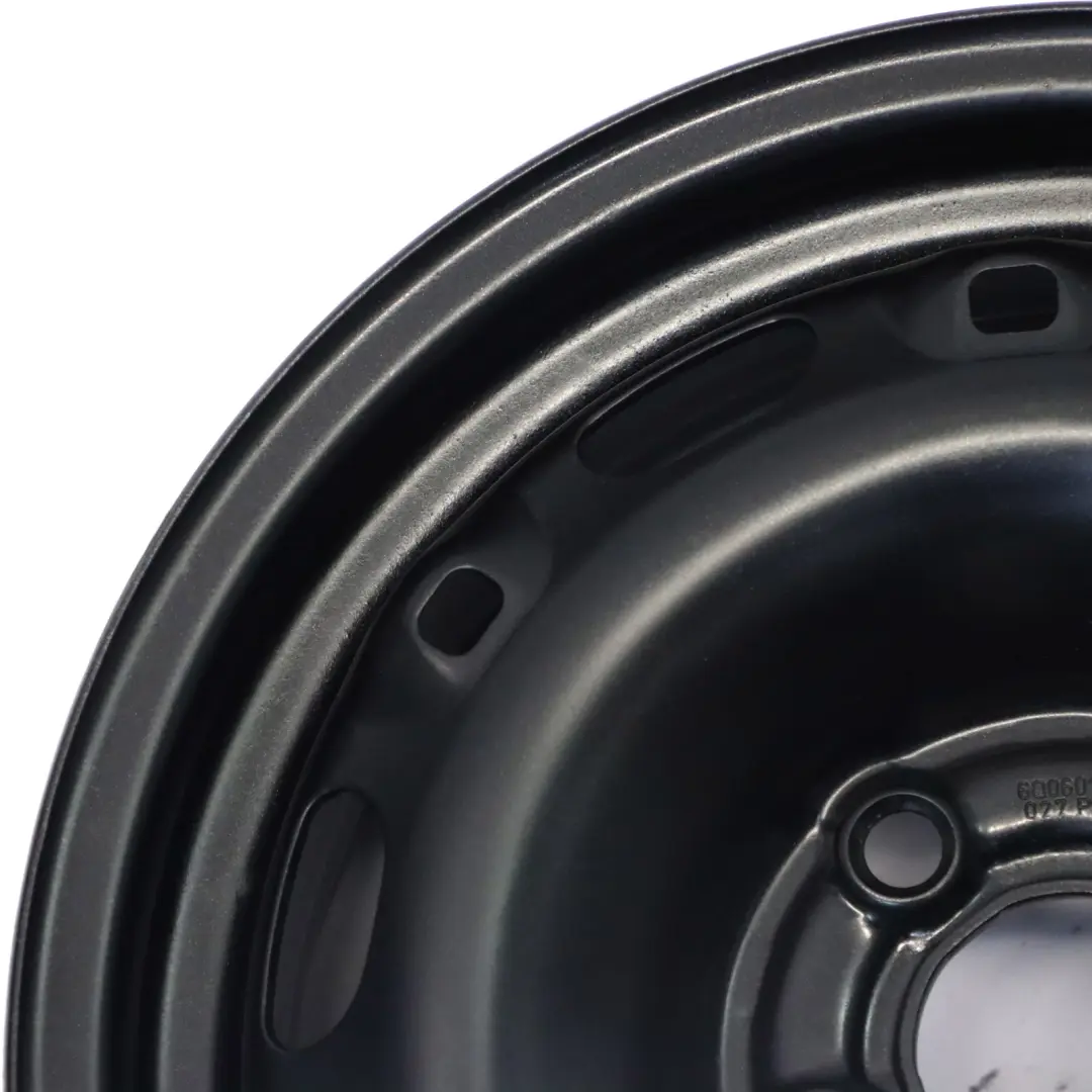 VW Volkswagen Polo Fox Cerchio in Acciaio Nero 14" 8J ET:43 - SKU 6Q0601027P - Numero di parte 6Q0601027P