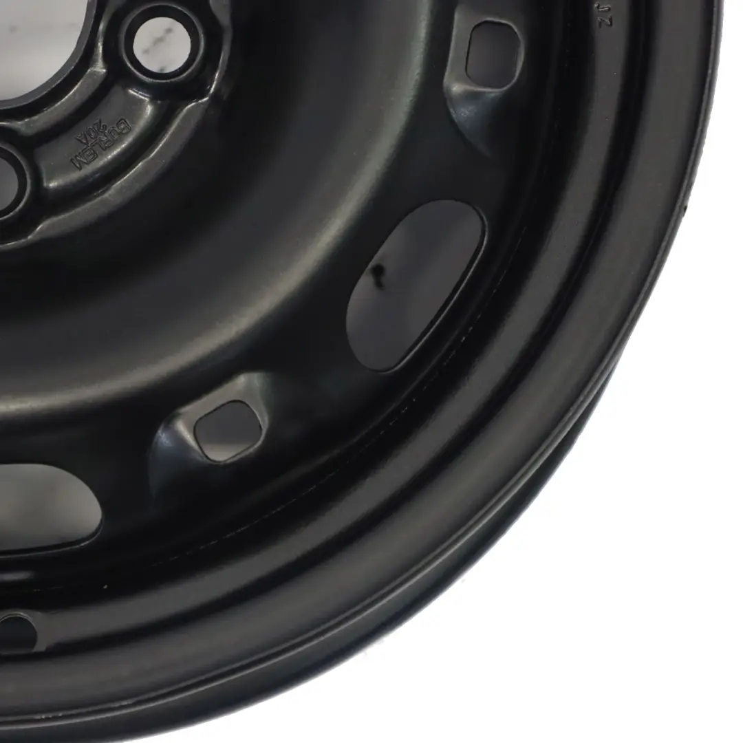 VW Volkswagen Polo Fox Cerchio in Acciaio Nero 14" 8J ET:43 - SKU 6Q0601027P - Numero di parte 6Q0601027P