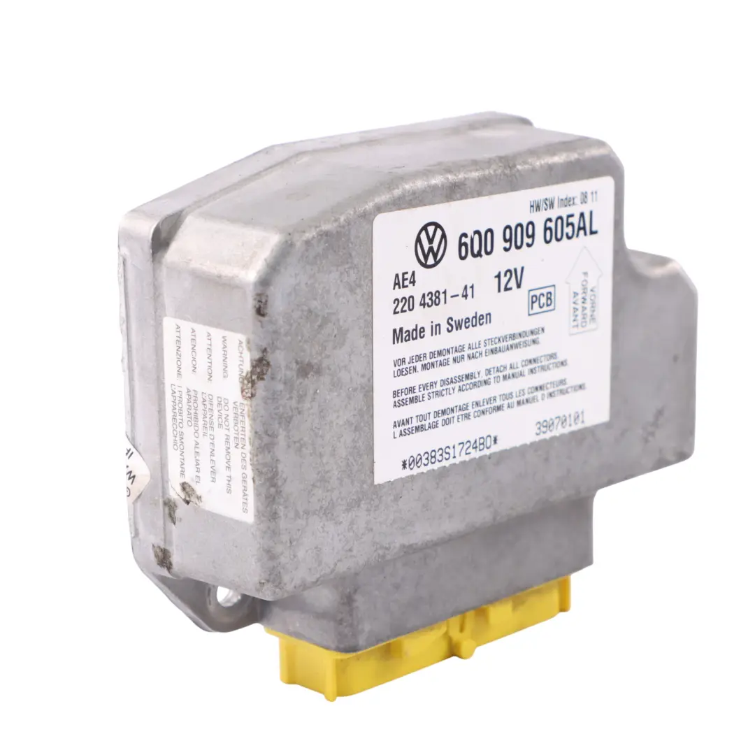 Volkswagen New Beetle Air Module Control Unit Sensor ECU - SKU 6Q0909605AL - Part number 6Q0909605AL
