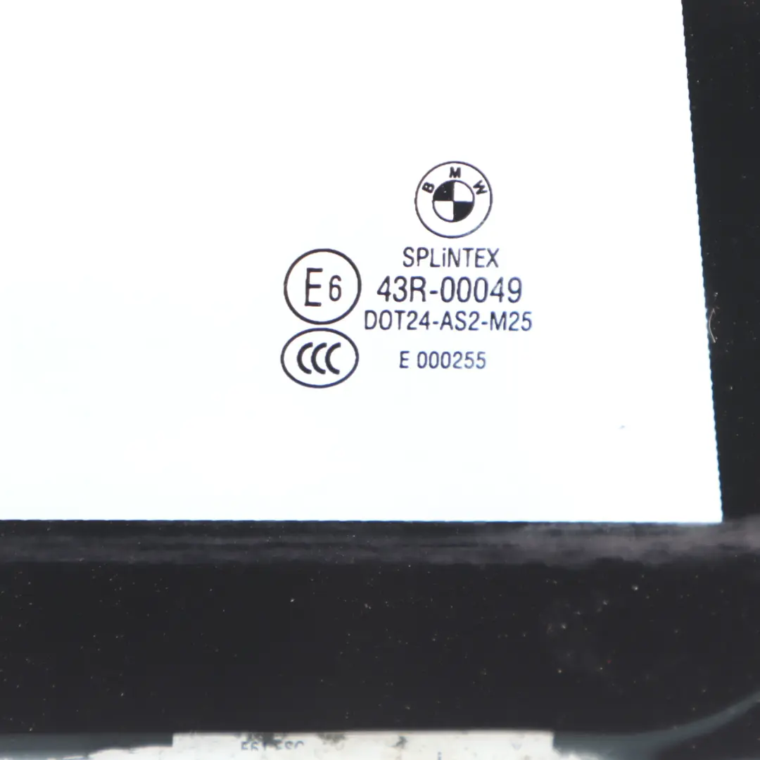 BMW E61 Touring Puerta Trasera Lateral Ventana Cuarto Vidrio Verde AS2 Derecha - SKU 7044176-1 - Número de pieza 7044176