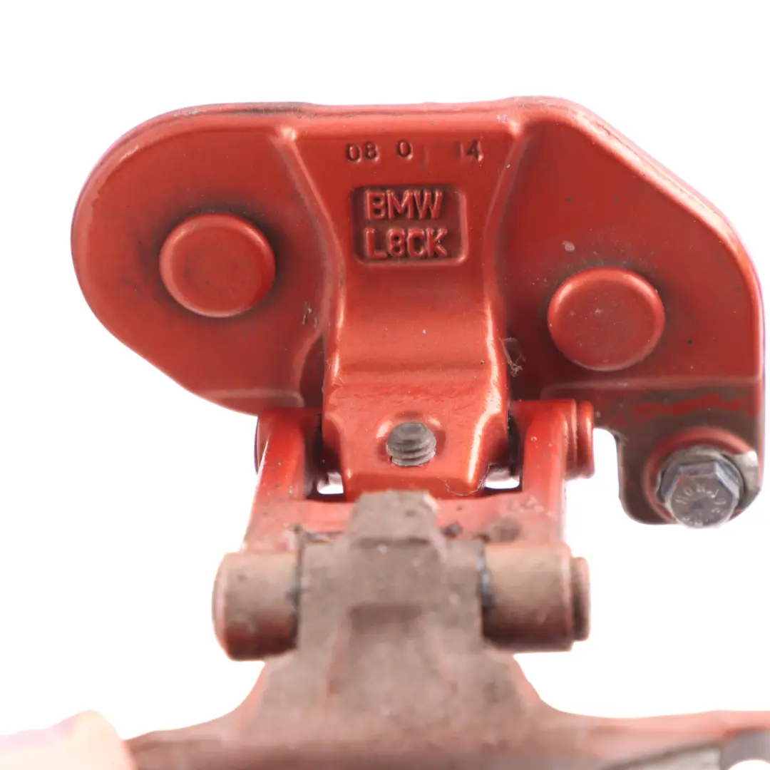 Trunk Hinge Left N/S Valencia Orange Metallic B44 to BMW E84 Rear Tailgate with Part number 7060625 BMW E84 Rear Tailgate Trunk Hinge Left N/S Valencia Orange Metallic B44 - SKU 7060625-ORG - Part number 7060625