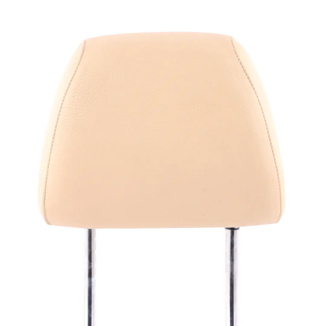 BMW E60 E61 Front Seat Head Rest Left Right N/O/S Leather Beige - SKU 7076664 - Part number 7076664