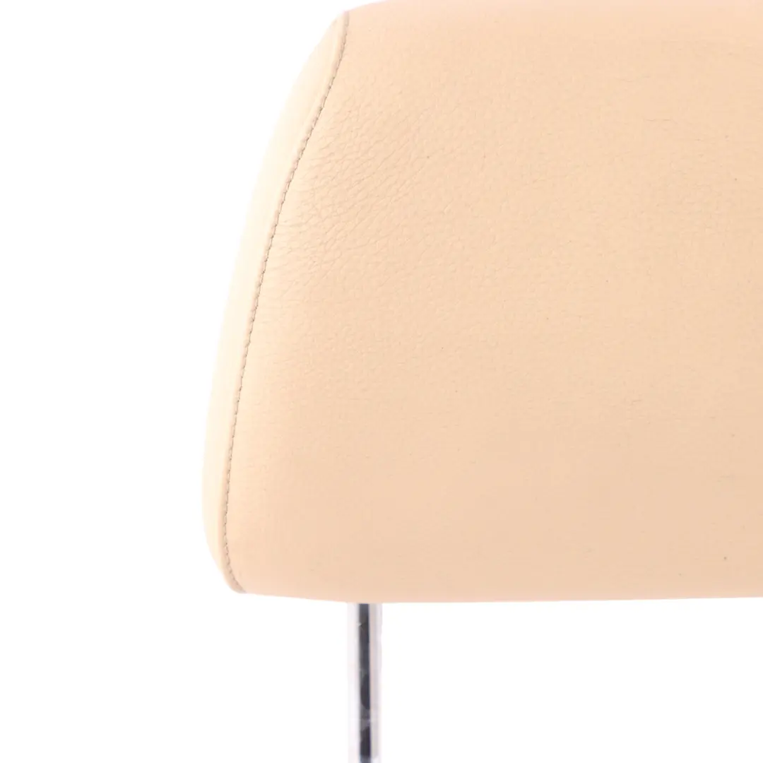 BMW E60 E61 Front Seat Head Rest Left Right N/O/S Leather Beige - SKU 7076664 - Part number 7076664