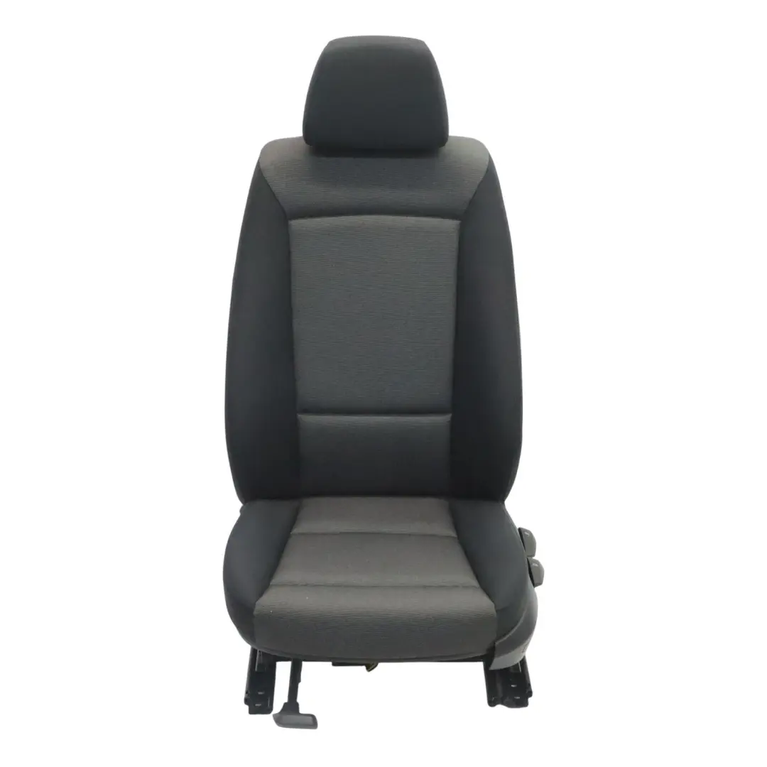 Front Seat Left N/S Cloth Fabric Interior Moire Anthracite to BMW E87 with Part number 7130763 BMW E87 Front Seat Left N/S Cloth Fabric Interior Moire Anthracite - SKU 7130763-4 - Part number 7130763