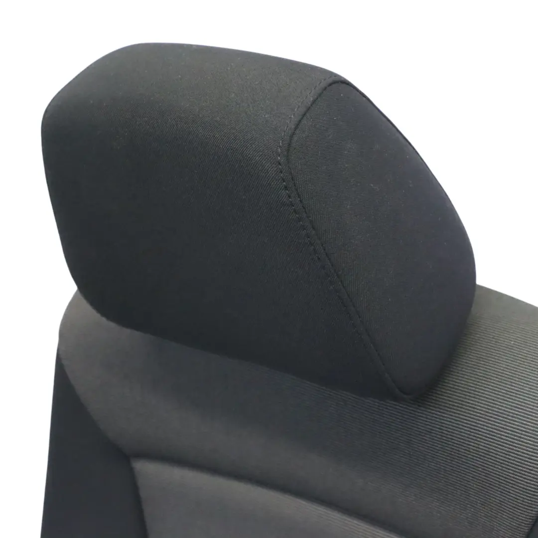 Front Seat Left N/S Cloth Fabric Interior Moire Anthracite to BMW E87 with Part number 7130763 BMW E87 Front Seat Left N/S Cloth Fabric Interior Moire Anthracite - SKU 7130763-4 - Part number 7130763