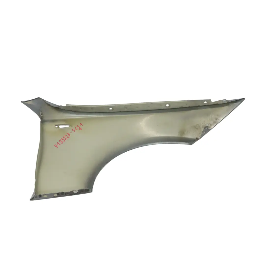 Side Wing Panel BMW E81 E87 Fender Front Left N/S Spacegrau Grey Metallic - A52 to with Part number 7133227 Side Wing Panel BMW E81 E87 Fender Front Left N/S Spacegrau Grey Metallic - A52 - SKU 7133227-SCG1 - Part number 7133227