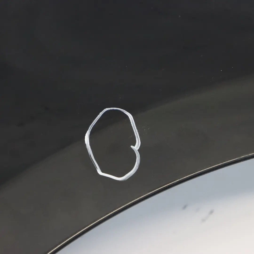 BMW E81 E87 Seitenteil Kotflügel Vorne Rechts Schwarz Sapphire - 475 - SKU 7133228-BS7 - Teilenummer 7133228