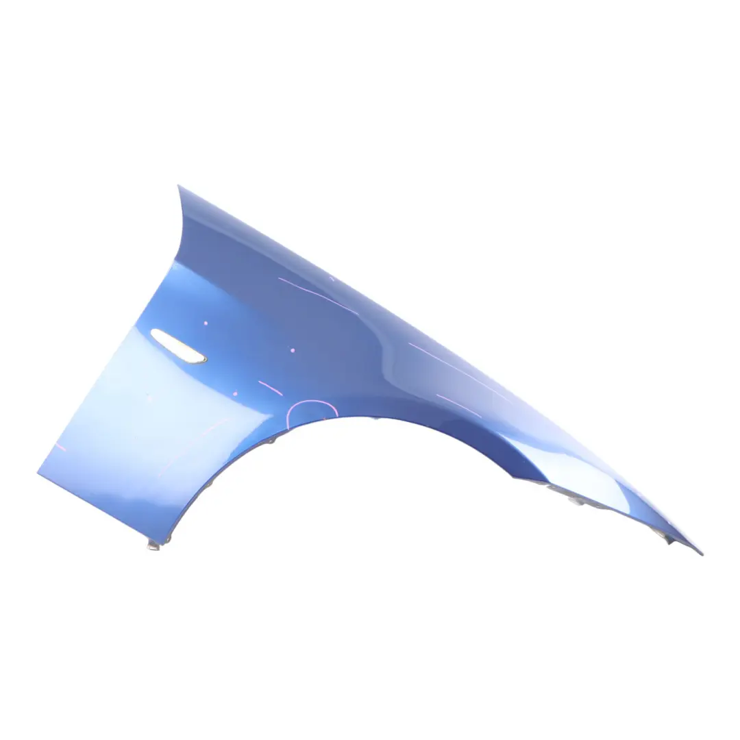 BMW E90 E91 Side Panel Fender Wing Front Right O/S Montegoblau Blue - A51 - SKU 7135680-MTB2 - Part number 7135680