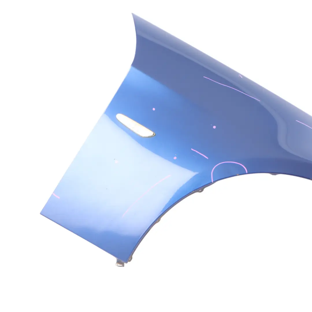 BMW E90 E91 Side Panel Fender Wing Front Right O/S Montegoblau Blue - A51 - SKU 7135680-MTB2 - Part number 7135680