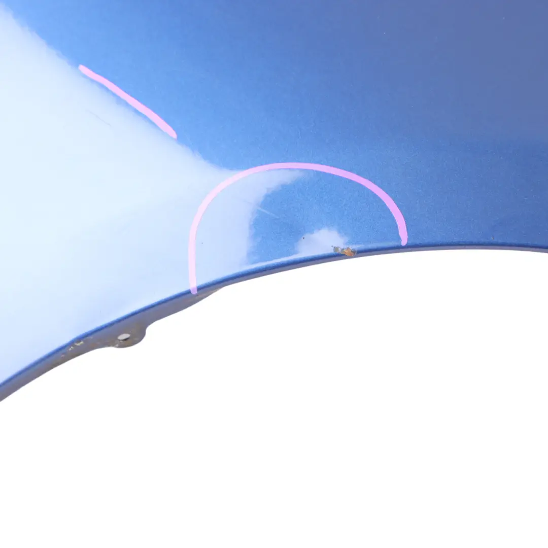 BMW E90 E91 Side Panel Fender Wing Front Right O/S Montegoblau Blue - A51 - SKU 7135680-MTB2 - Part number 7135680