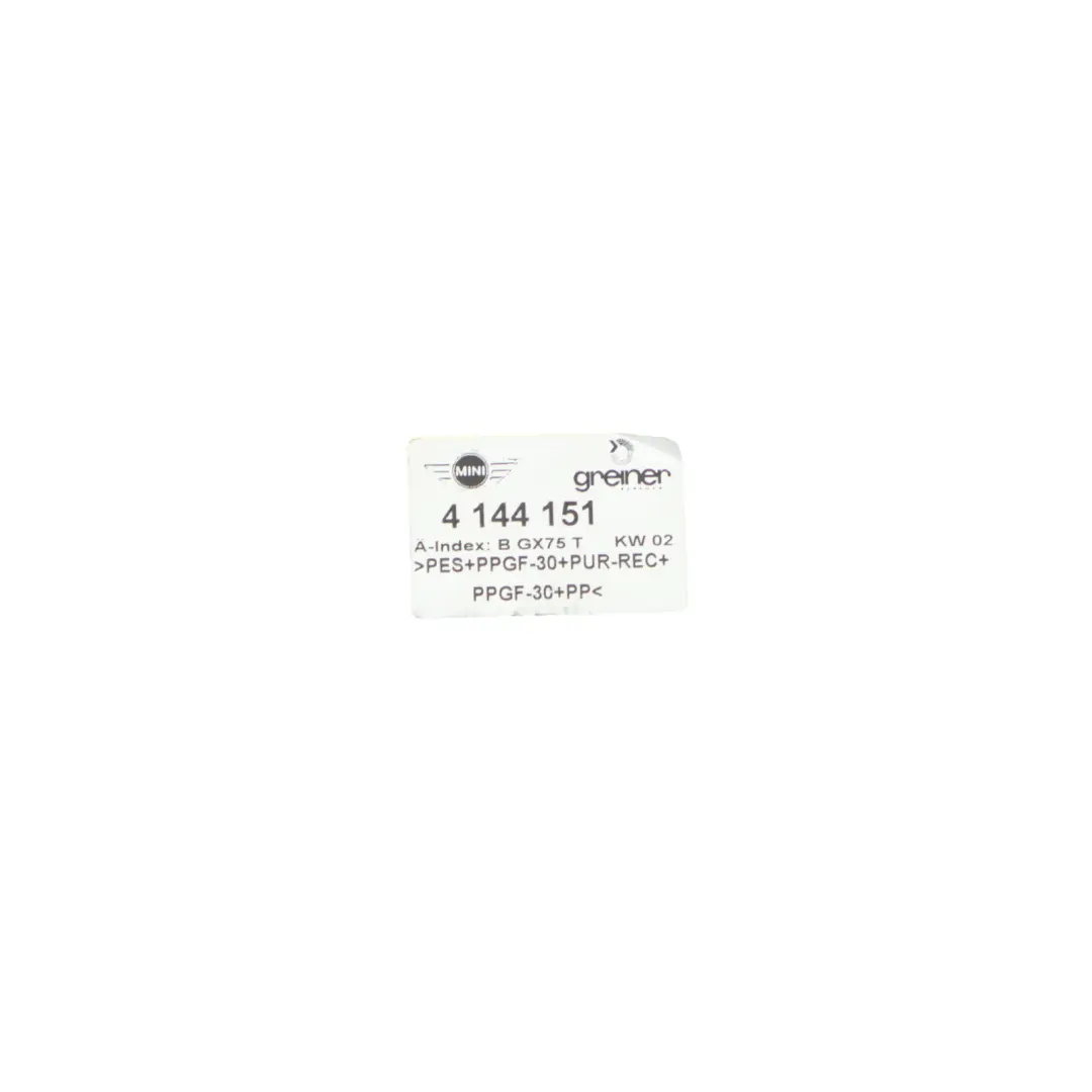 Mini R52 Garniture couvercle compartiment lunette arrière 7114895 - SKU 7146370-2 - Numéro de pièce 7146370