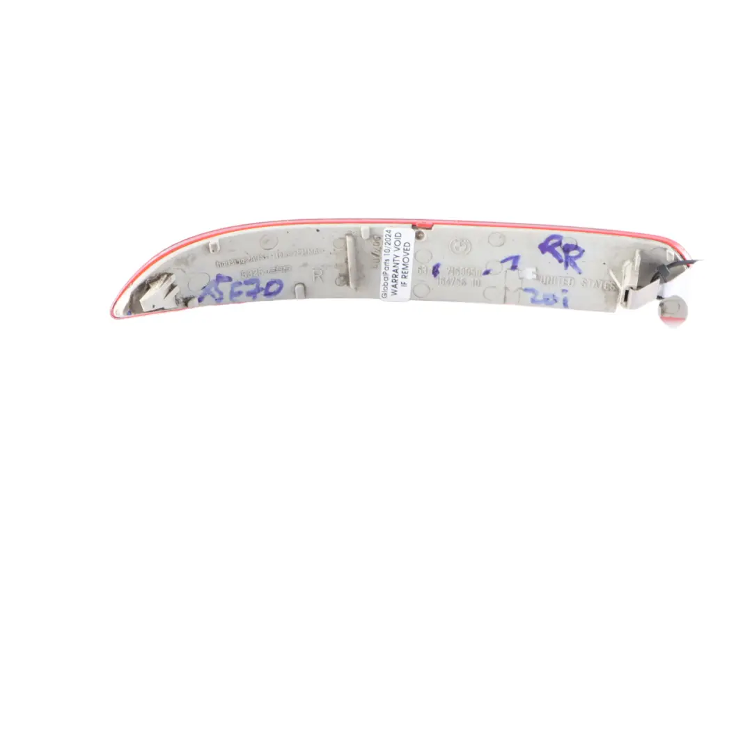 Bumper Right O/S Reflector Side Marker BMW X5 E70 Rear - SKU 7158950-1 - Part number 7158950