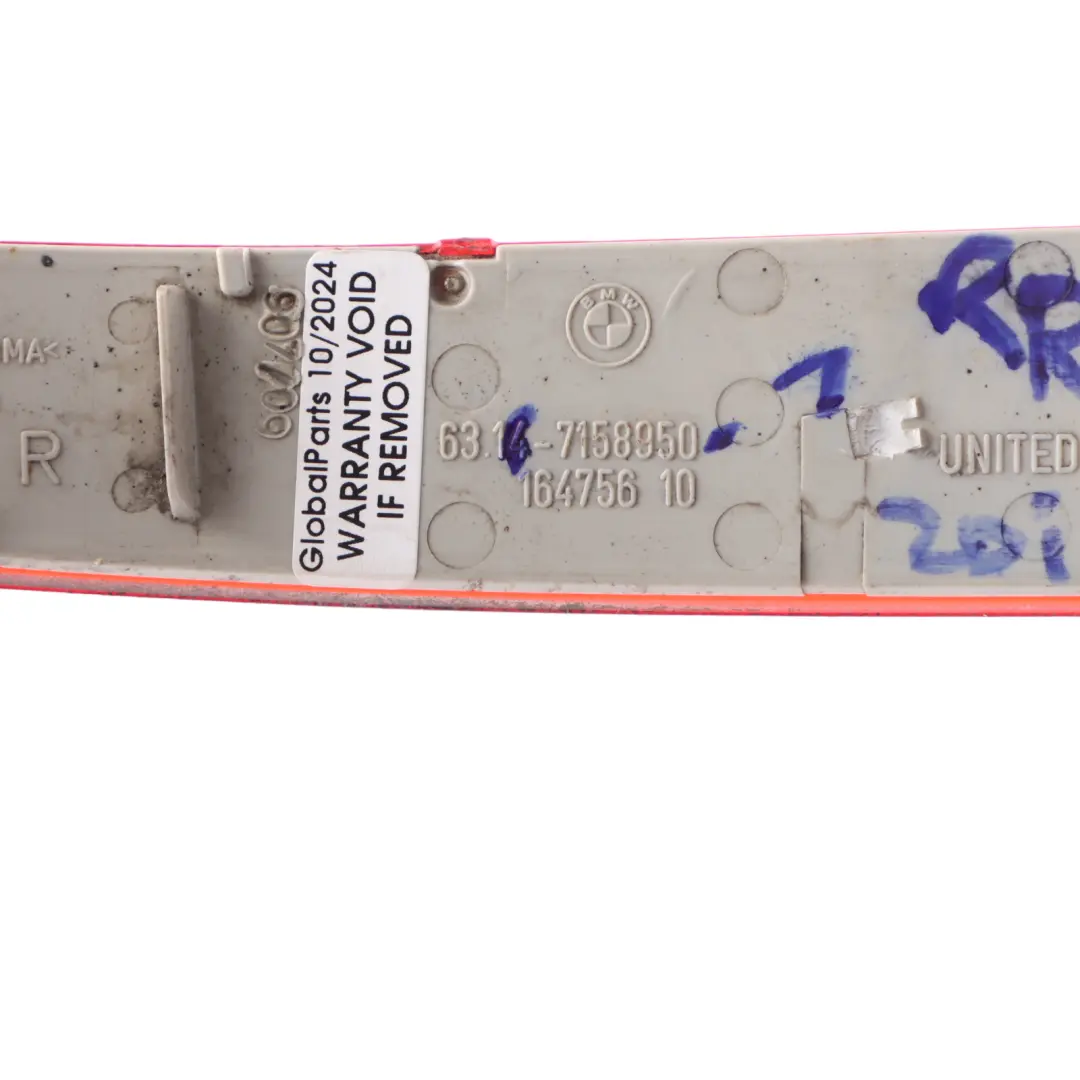 Réflecteur De Pare-Chocs Arrière Droit pour BMW X5 E70 à propos du numéro de pièce 7158950 BMW X5 E70 Réflecteur De Pare-Chocs Arrière Droit - SKU 7158950-1 - Numéro de pièce 7158950