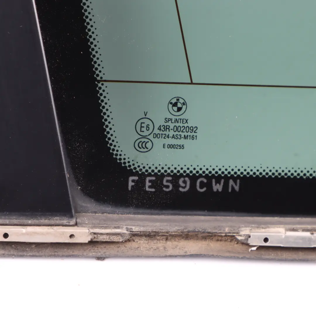 Side Fixed Window Rear Left N/S Tinted Glazing AS3 to BMW E61 Touring with Part number 7163609 BMW E61 Touring Side Fixed Window Rear Left N/S Tinted Glazing AS3 - SKU 7163609-2 - Part number 7163609