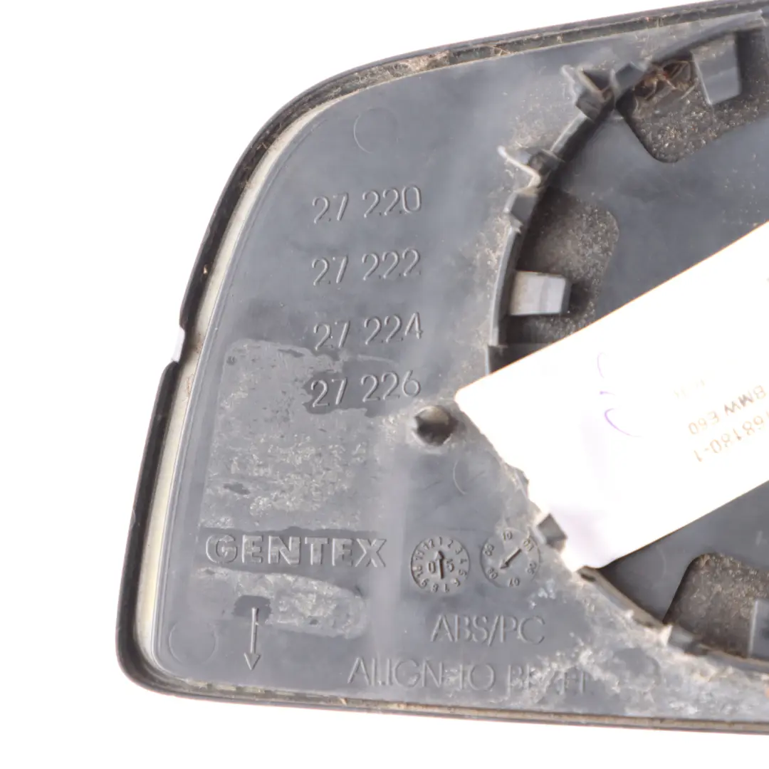 Wing Mirror Glass BMW E60 E61 E63 Right O/S Wide Angle Electrochromic to with Part number 7168180 Wing Mirror Glass BMW E60 E61 E63 Right O/S Wide Angle Electrochromic - SKU 7168180-1 - Part number 7168180