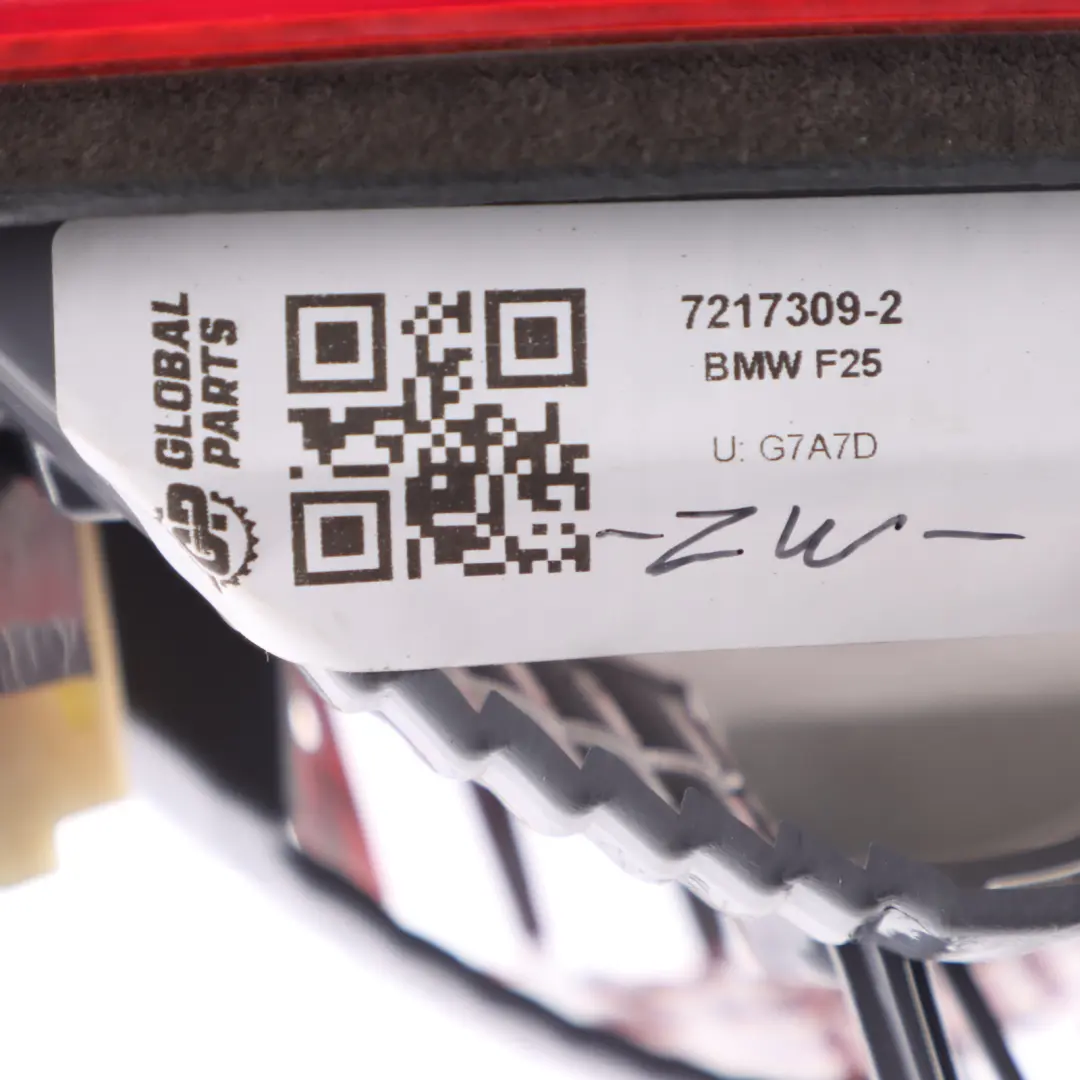 BMW X3 F25 Lamp Trim In Trunk Lid Tailgate Light Rear Left N/S - SKU 7217309-2 - Part number 7217309