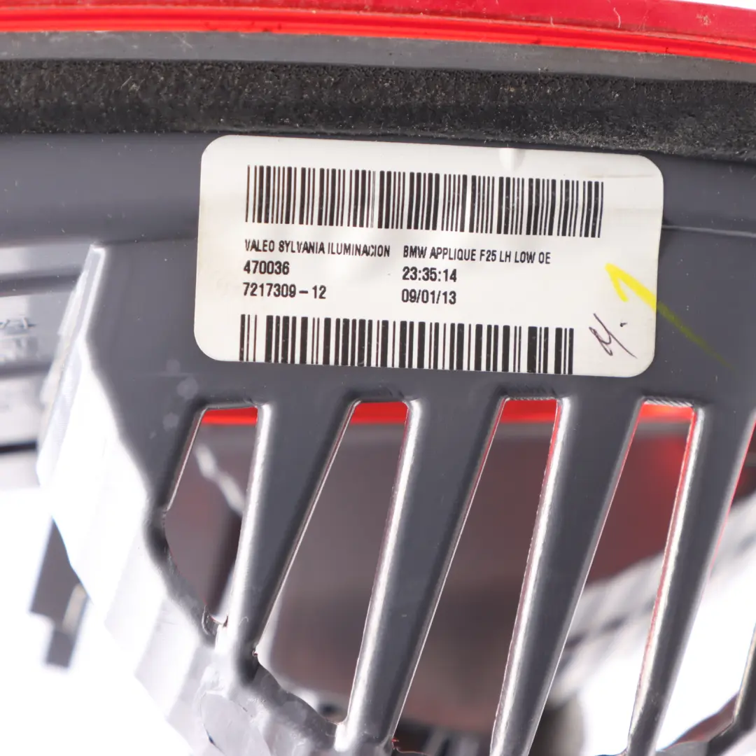 Lamp Trim In Trunk Lid Tailgate Light Rear Left N/S to BMW X3 F25 with Part number 7217309 BMW X3 F25 Lamp Trim In Trunk Lid Tailgate Light Rear Left N/S - SKU 7217309-2 - Part number 7217309