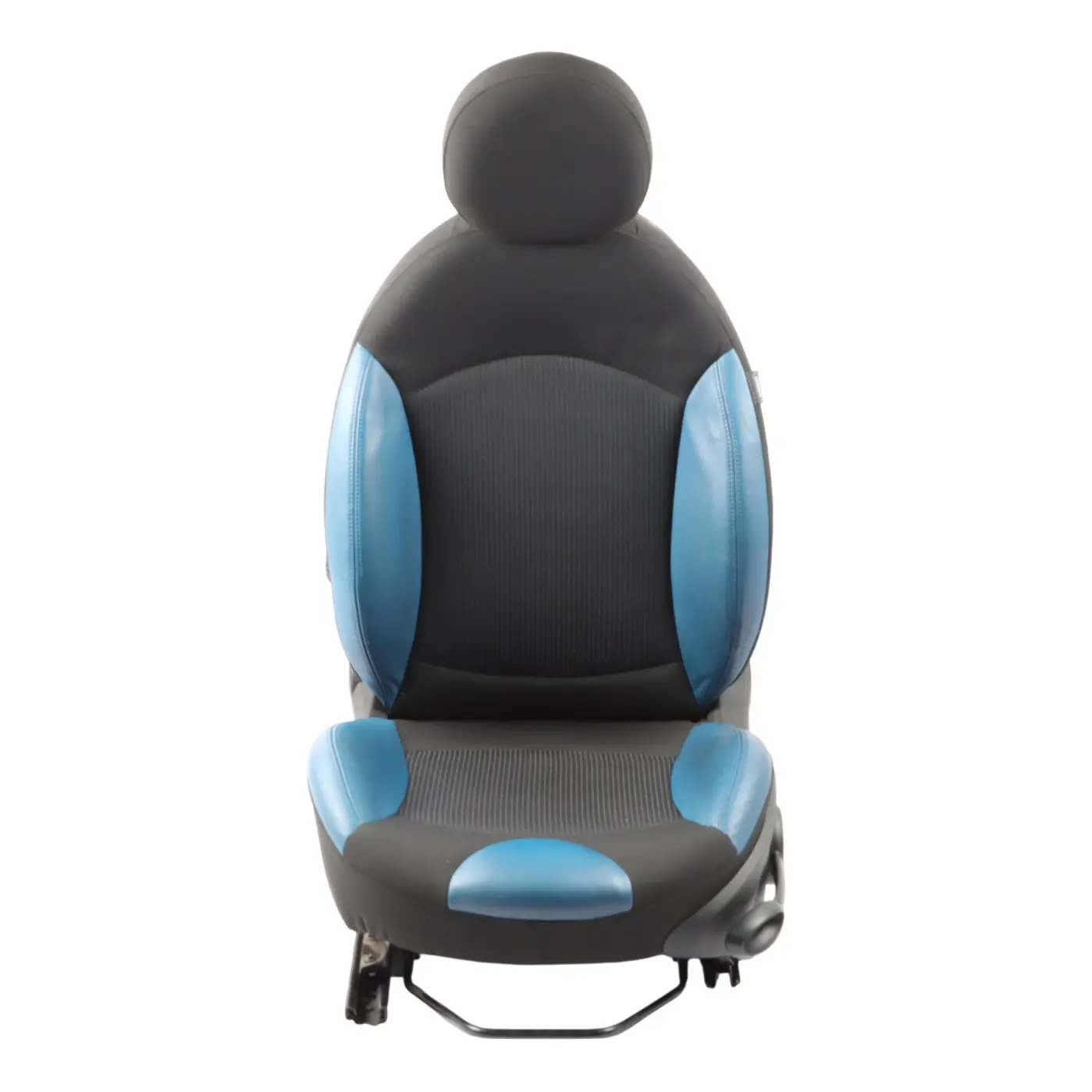 Mini Cooper R56 Sport Half Leather Black Blue Interior Front Left Seat N/S