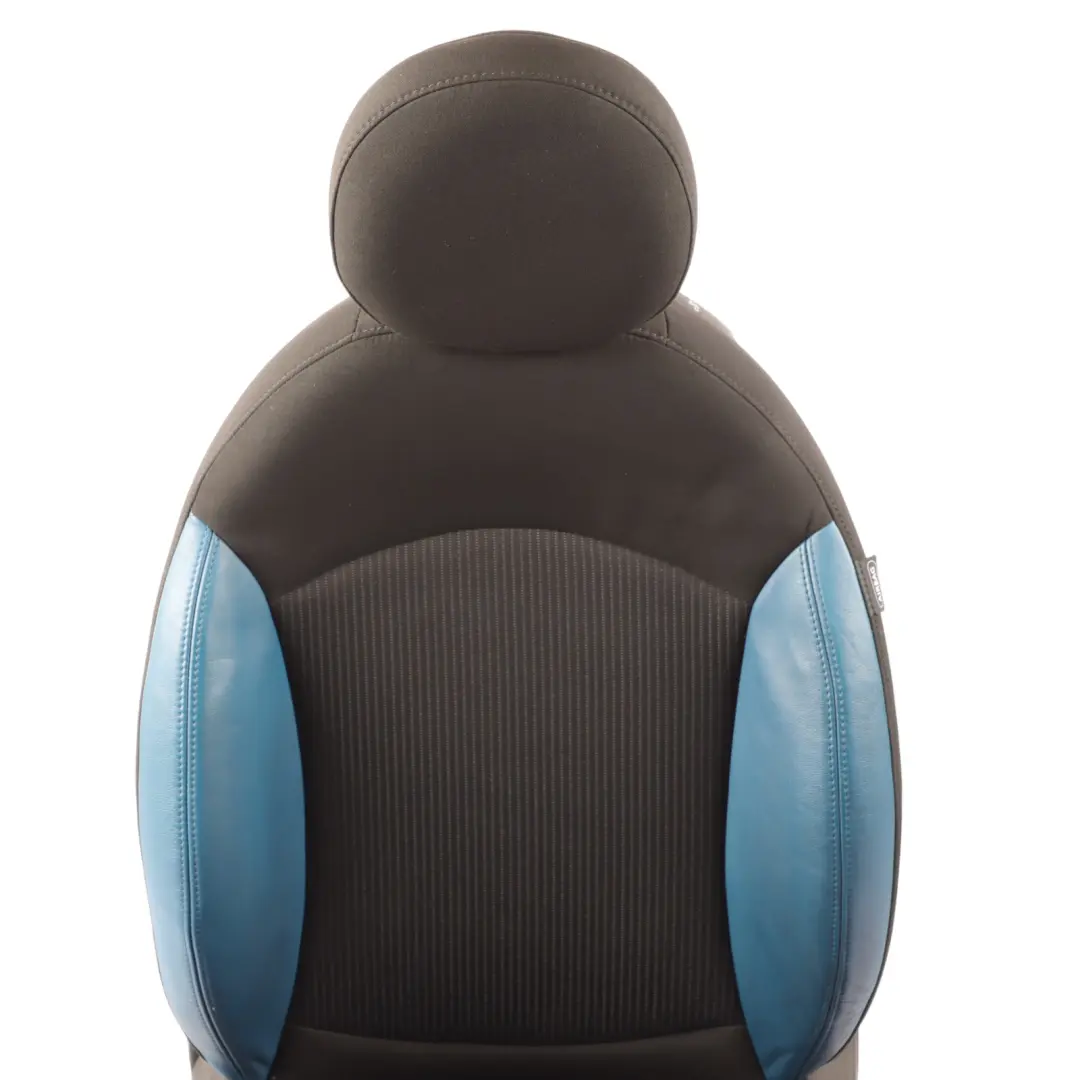 Mini Cooper R56 Sport Half Leather Black Blue Interior Front Left Seat N/S - SKU 7242357 - Part number 7242357