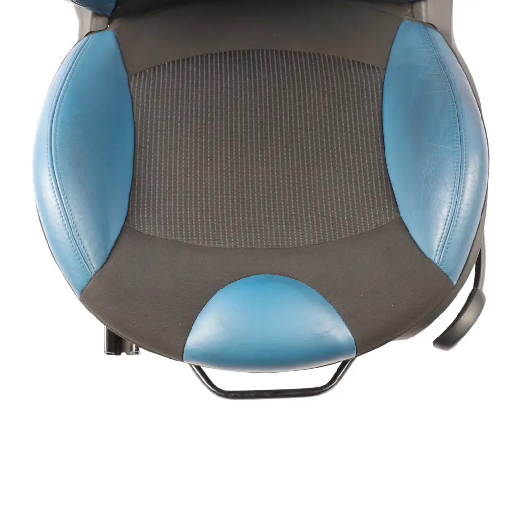 Mini Cooper R56 Sport Half Leather Black Blue Interior Front Left Seat N/S - SKU 7242357 - Part number 7242357
