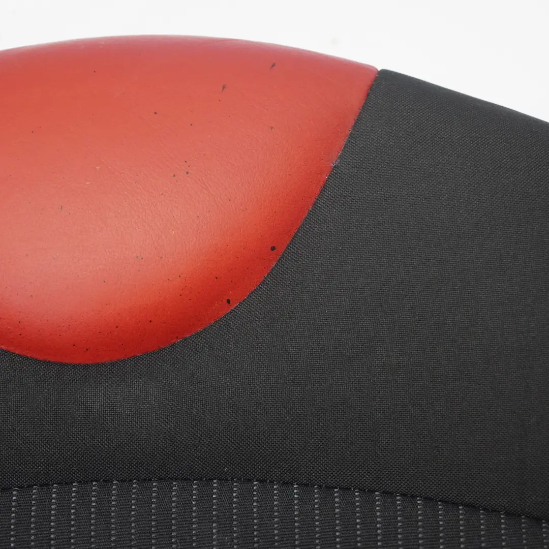 Cojín del asiento delantero deportivo derecho Rooster Red para Mini R56 con número de pieza 7242360 Mini R56 Cojín del asiento delantero deportivo derecho Rooster Red - SKU 7242360 - Número de pieza 7242360
