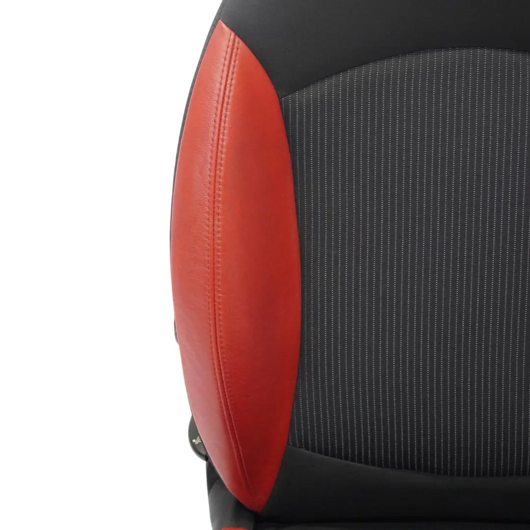 Front Seat Mini R55 R56 LCI Left N/S Sport Cloth Fabric Red Leather to with Part number 7255589 Front Seat Mini R55 R56 LCI Left N/S Sport Cloth Fabric Red Leather - SKU 7255589-3 - Part number 7255589