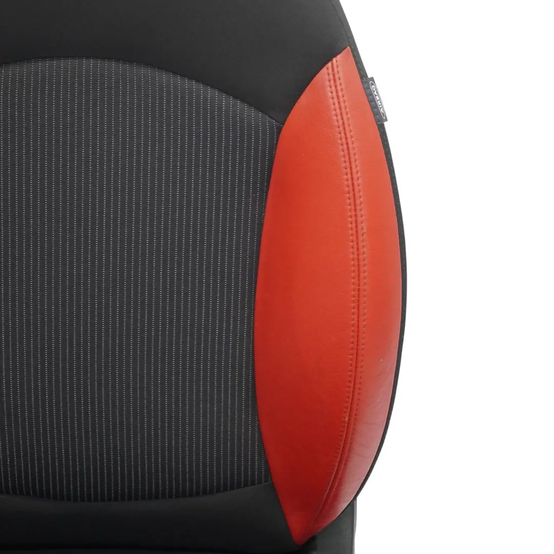  Front Seat Mini R55 R56 LCI Left N/S Sport Cloth Fabric Red Leather - SKU 7255589-3 - Part number 7255589