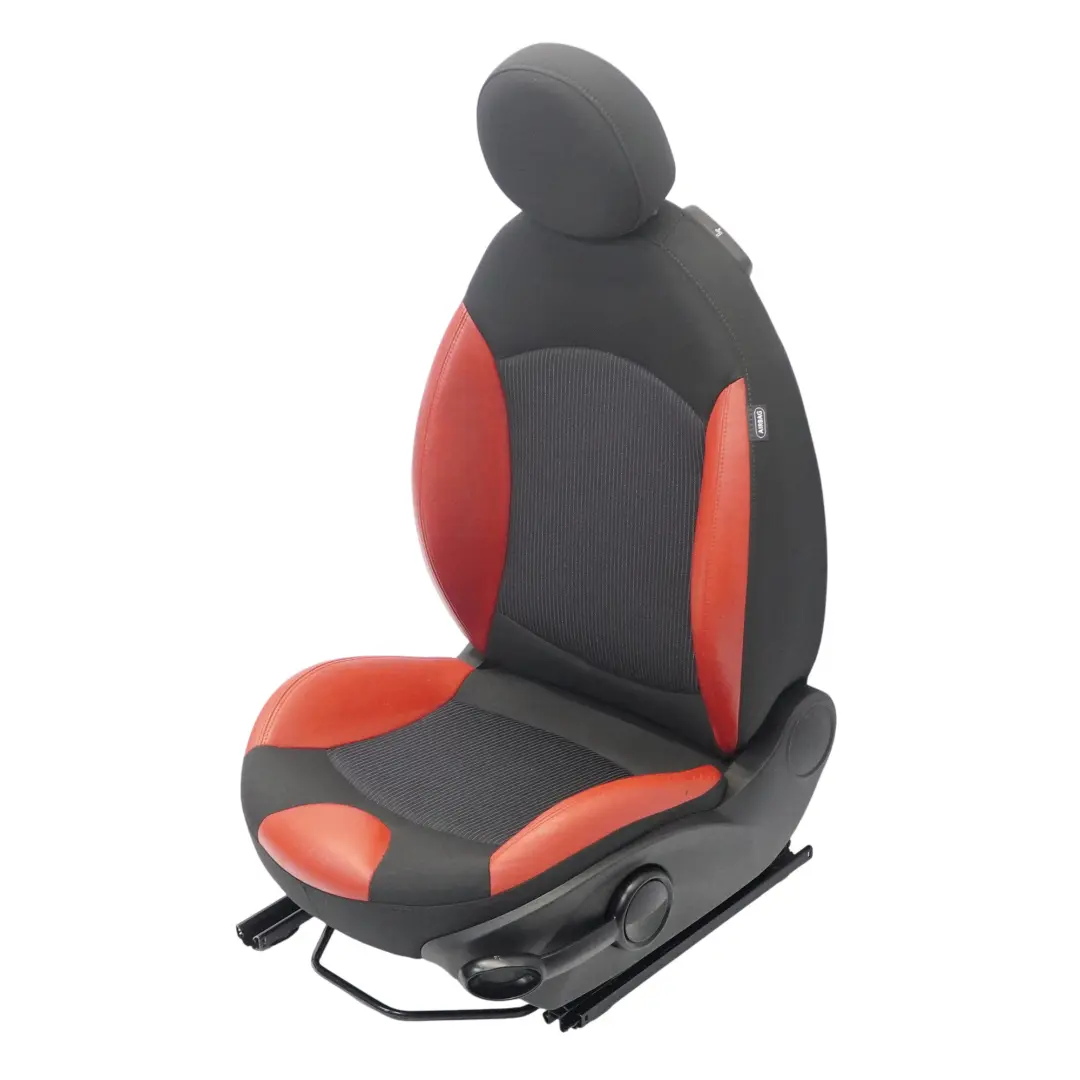  Front Seat Mini R55 R56 LCI Left N/S Sport Cloth Fabric Red Leather - SKU 7255589-3 - Part number 7255589