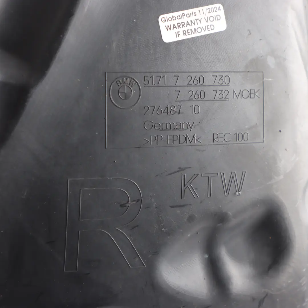 BMW F32 F33 Wheel Arch Front Right O/S Front Section Housing Cover Panel - SKU 7260730-2 - Part number 7260730