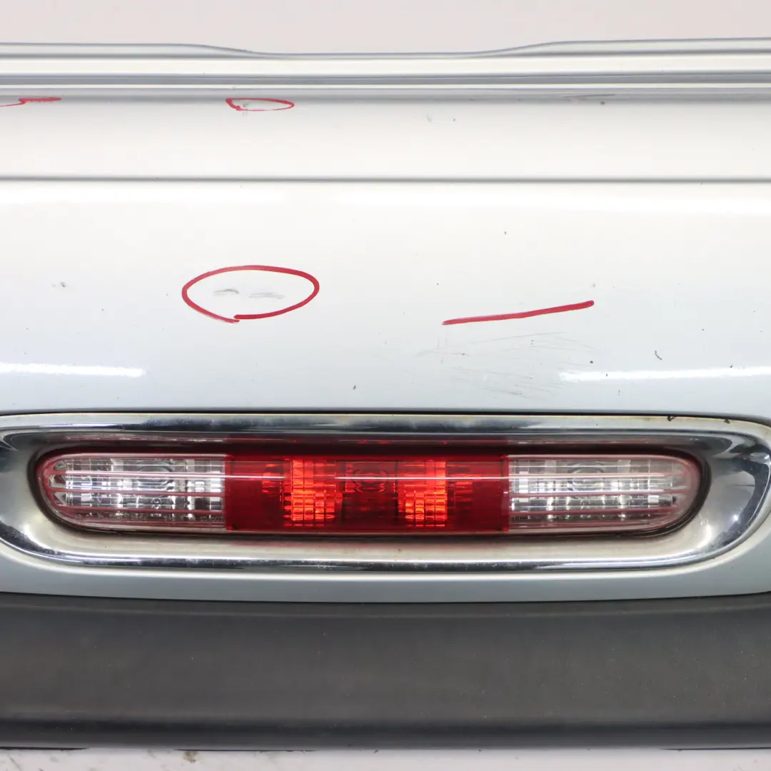 Bumper Trim Panel Covering Pure Silver Metallic - 900 to Mini R56 LCI Rear with Part number 7264356 Mini R56 LCI Rear Bumper Trim Panel Covering Pure Silver Metallic - 900 - SKU 7264356-PS - Part number 7264356