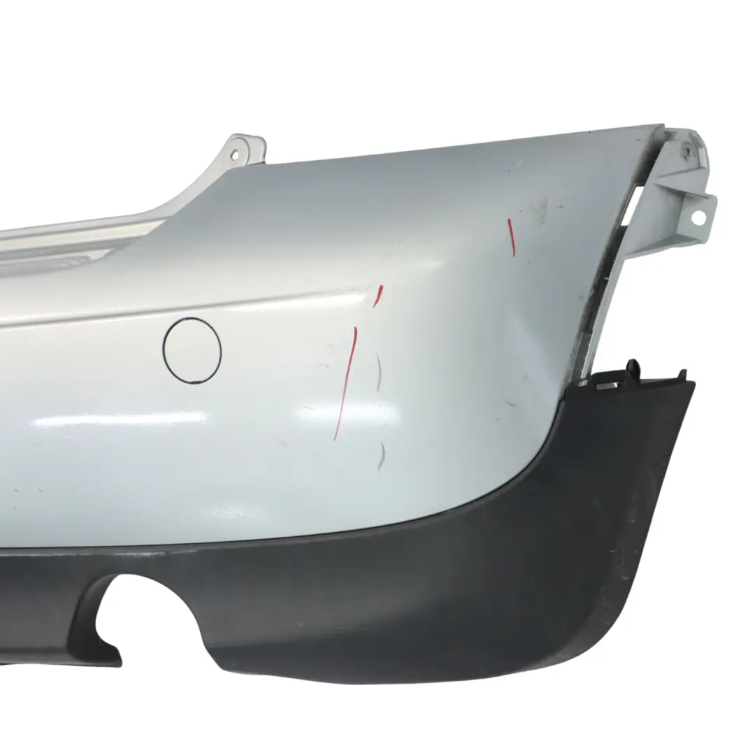 Hintere Stoßstangenverkleidung Pure Silver Silber Metallic - 900 für Mini R56 LCI mit Teilenummer 7264356 Mini R56 LCI Hintere Stoßstangenverkleidung Pure Silver Silber Metallic - 900 - SKU 7264356-PS - Teilenummer 7264356