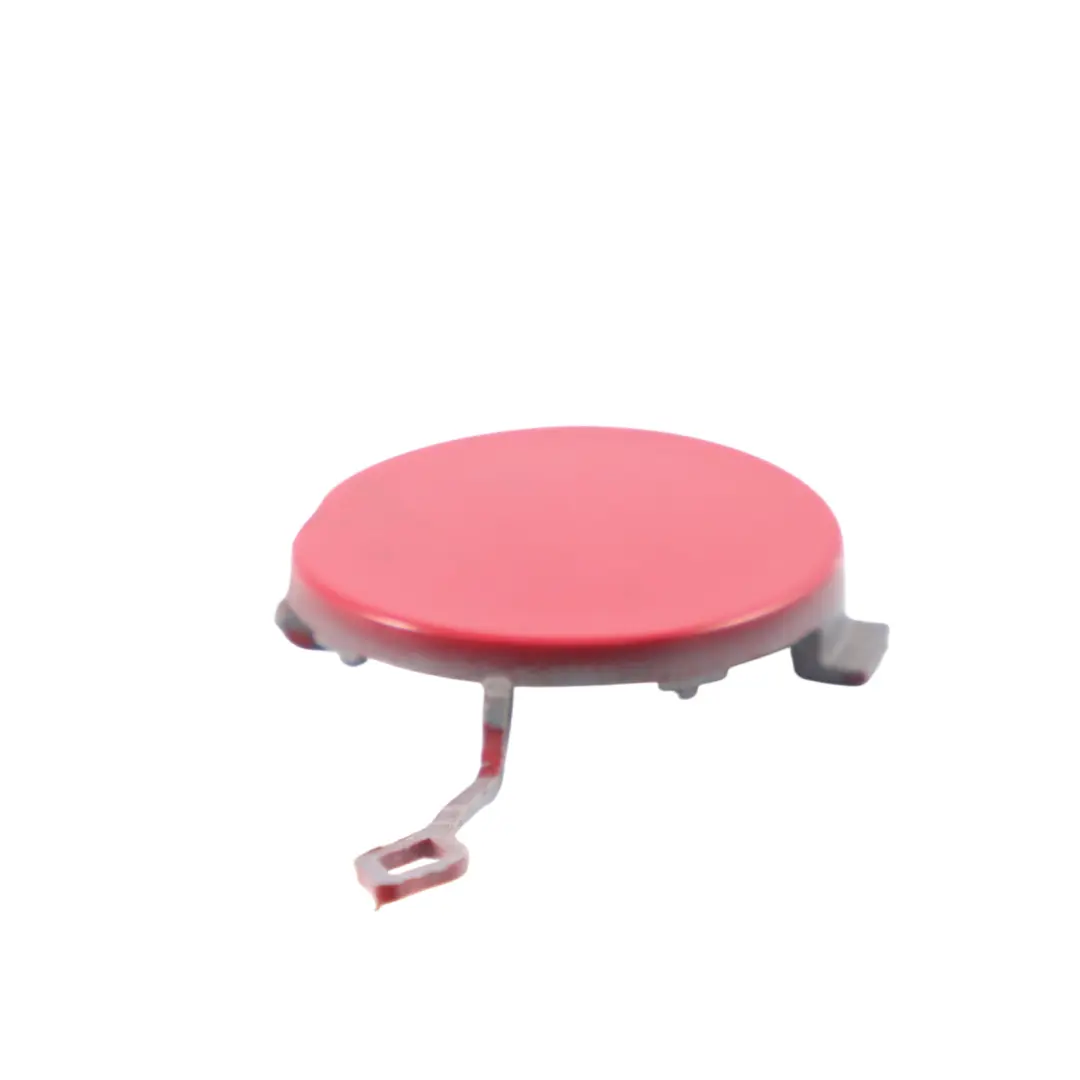 Bumper Towing Lug Eye Cover Trim Chili Red - 851 to Mini R56 LCI Rear with Part number 7264357 Mini R56 LCI Rear Bumper Towing Lug Eye Cover Trim Chili Red - 851 - SKU 7264357-CHRED - Part number 7264357