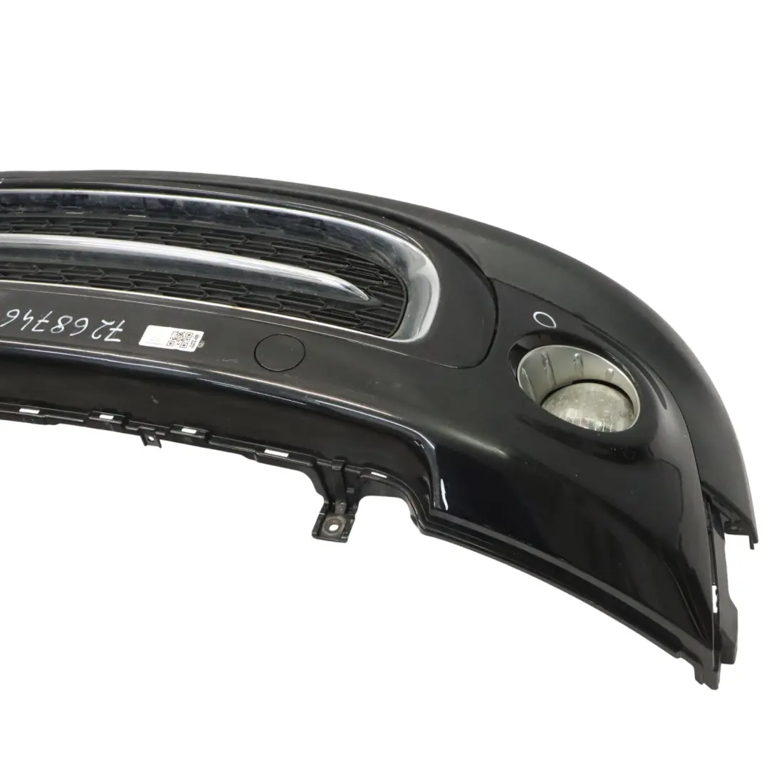 Mini Cooper R55 R56 LCI Complete Front Bumper Trim Panel Midnight Black - A94 - SKU 7268746-MNB1 - Part number 7268746