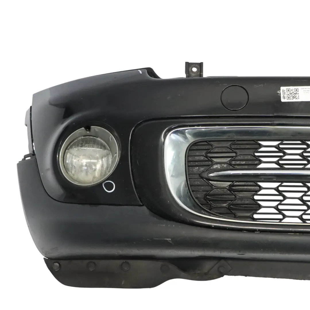 Complete Front Bumper Trim Panel Midnight Black - A94 to Mini Cooper R55 R56 LCI with Part number 7268746 Mini Cooper R55 R56 LCI Complete Front Bumper Trim Panel Midnight Black - A94 - SKU 7268746-MNB1 - Part number 7268746