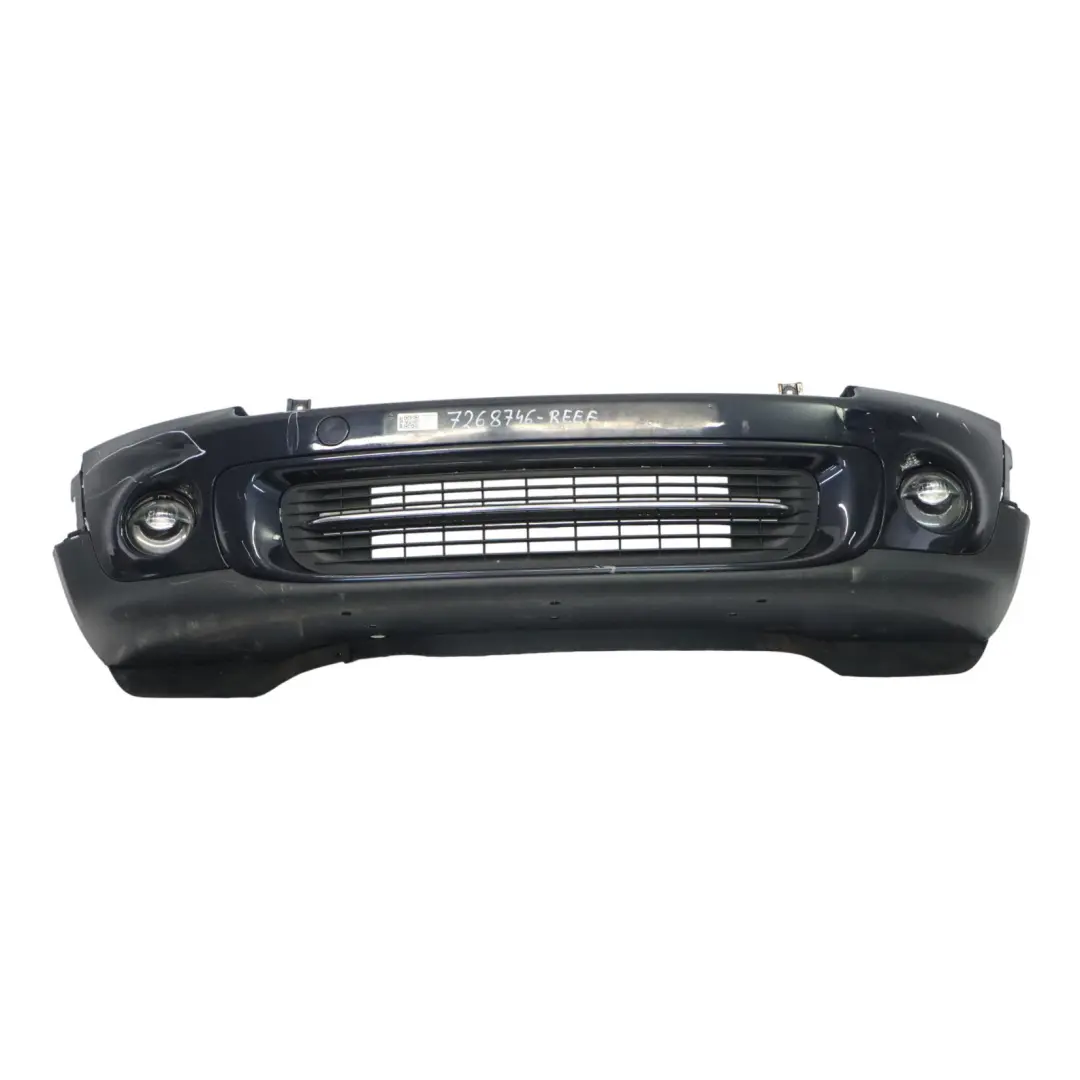 Front Bumper Mini R55 R56 LCI Complete Trim Panel Reef Blue Metallic - B30 to with Part number 7268746 Front Bumper Mini R55 R56 LCI Complete Trim Panel Reef Blue Metallic - B30 - SKU 7268746-REEF - Part number 7268746