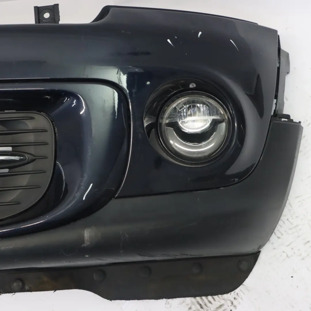 Front Bumper Mini R55 R56 LCI Complete Trim Panel Reef Blue Metallic - B30 to with Part number 7268746 Front Bumper Mini R55 R56 LCI Complete Trim Panel Reef Blue Metallic - B30 - SKU 7268746-REEF - Part number 7268746