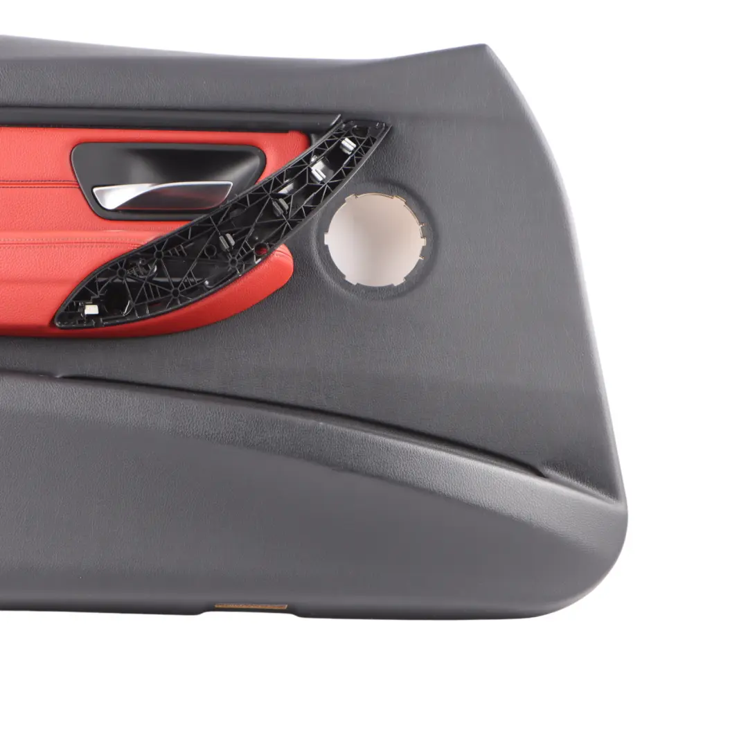 Front Left N/S Door Card Lining Panel Leather Red Black to BMW F30 F31 LCI with Part number 7279199 BMW F30 F31 LCI Front Left N/S Door Card Lining Panel Leather Red Black - SKU 7279199 - Part number 7279199