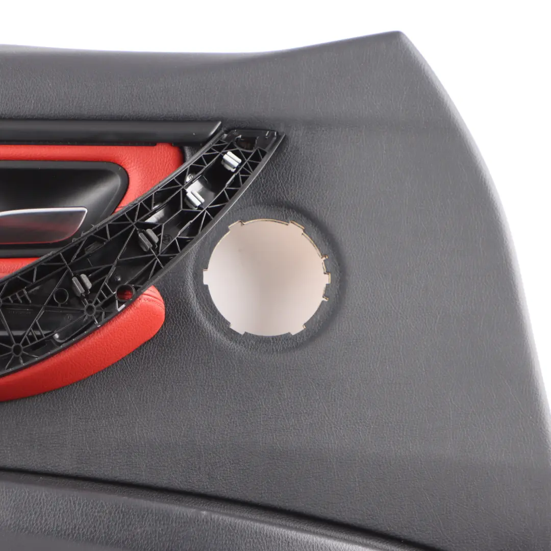 Front Left N/S Door Card Lining Panel Leather Red Black to BMW F30 F31 LCI with Part number 7279199 BMW F30 F31 LCI Front Left N/S Door Card Lining Panel Leather Red Black - SKU 7279199 - Part number 7279199