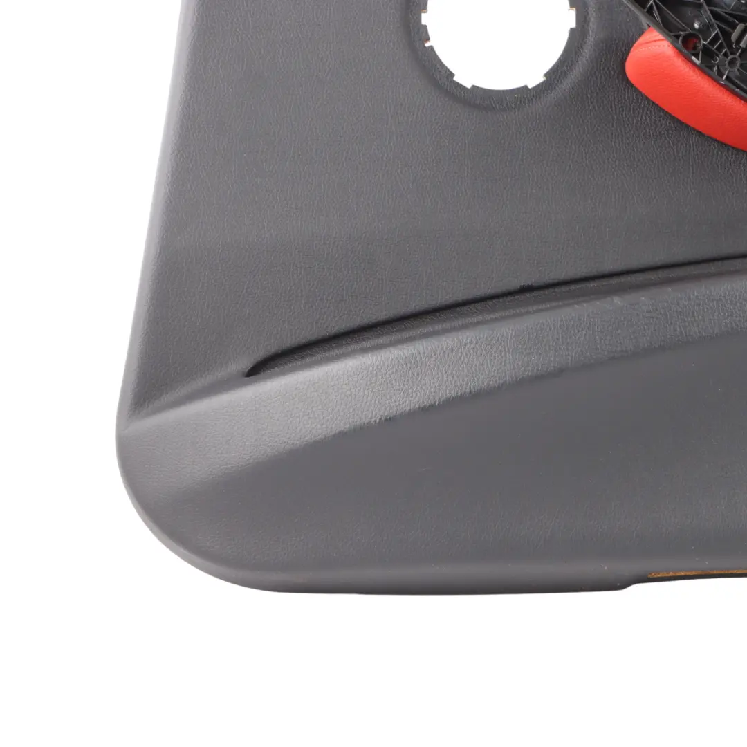 Front Right O/S Door Card Lining Panel Leather Red Black to BMW 3 F30 F31 LCI with Part number 7279200 BMW 3 F30 F31 LCI Front Right O/S Door Card Lining Panel Leather Red Black - SKU 7279200-1 - Part number 7279200