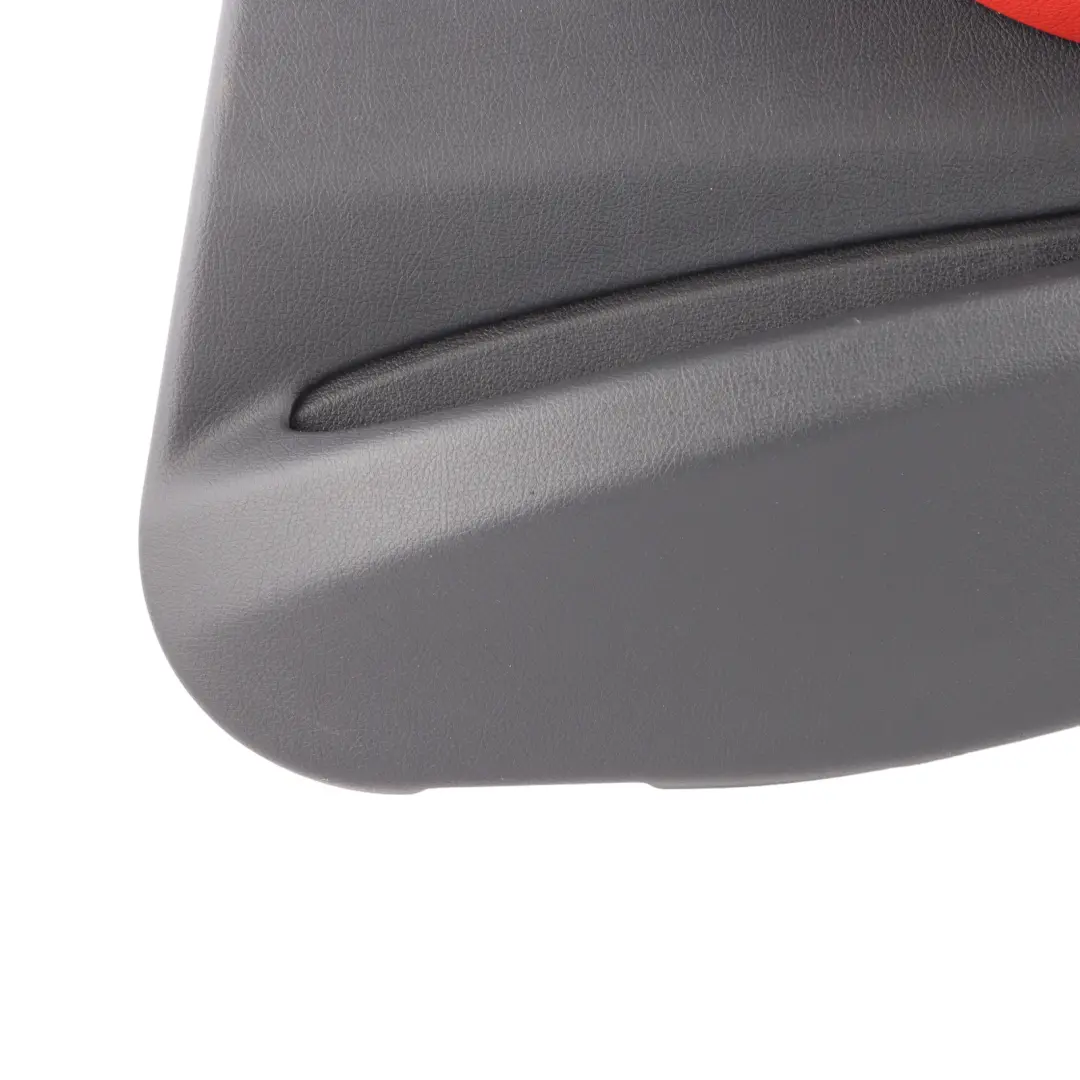 Door Card BMW F30 F31 Rear Right O/S Lining Panel Cover Leather Korall Rot Black to with Part number 7280946 Door Card BMW F30 F31 Rear Right O/S Lining Panel Cover Leather Korall Rot Black - SKU 7280946-1 - Part number 7280946