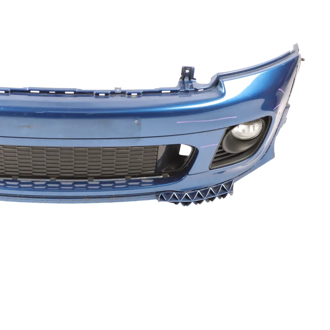 Front Bumper Trim Panel JCW Aerokit Complete Lightning Blue A63 to Mini R56 R57 LCI with Part number 7283329 Mini R56 R57 LCI Front Bumper Trim Panel JCW Aerokit Complete Lightning Blue A63 - SKU 7283329-LB - Part number 7283329