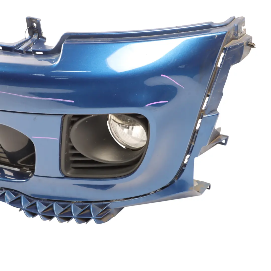Front Bumper Trim Panel JCW Aerokit Complete Lightning Blue A63 to Mini R56 R57 LCI with Part number 7283329 Mini R56 R57 LCI Front Bumper Trim Panel JCW Aerokit Complete Lightning Blue A63 - SKU 7283329-LB - Part number 7283329