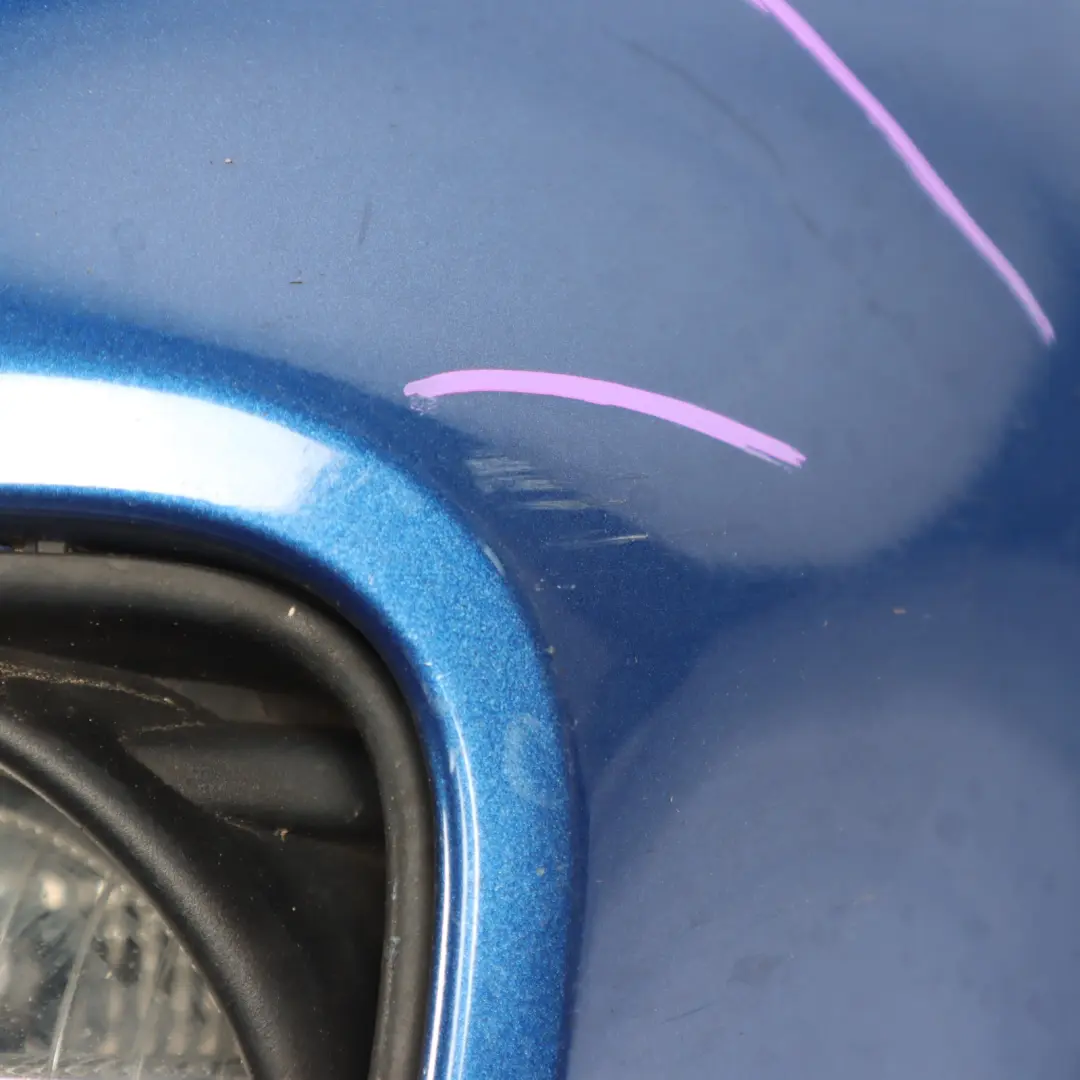 Front Bumper Trim Panel JCW Aerokit Complete Lightning Blue A63 to Mini R56 R57 LCI with Part number 7283329 Mini R56 R57 LCI Front Bumper Trim Panel JCW Aerokit Complete Lightning Blue A63 - SKU 7283329-LB - Part number 7283329