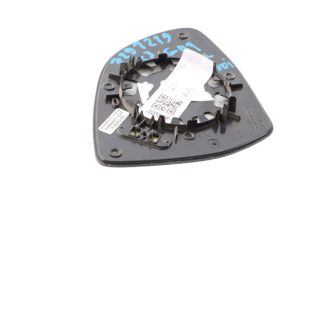 Mirror Wing Glass Heated Wide Angle Left N/S to BMW X3 G01 X4 G02 with Part number 7291219 BMW X3 G01 X4 G02 Mirror Wing Glass Heated Wide Angle Left N/S - SKU 7291219 - Part number 7291219
