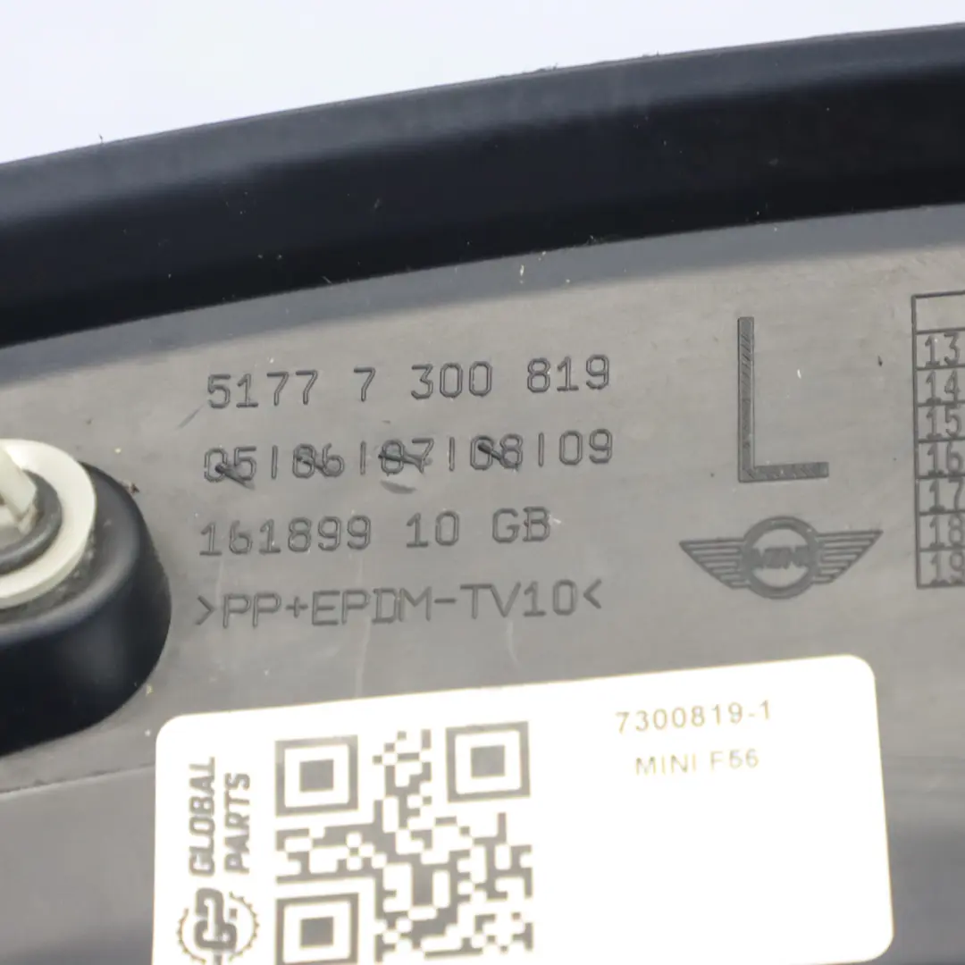 Mini F55 F56 F57 Couvercle d'arceau de passage de roue avant gauche - SKU 7300819-1 - Numéro de pièce 7300819